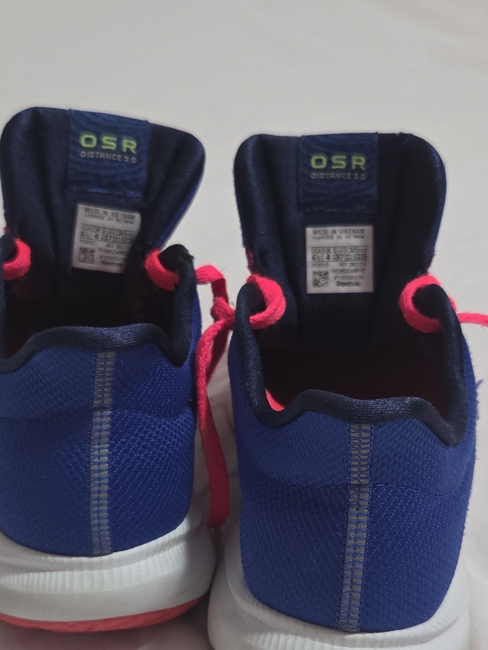 Kids' Blue Running Shoes with Pink Accents